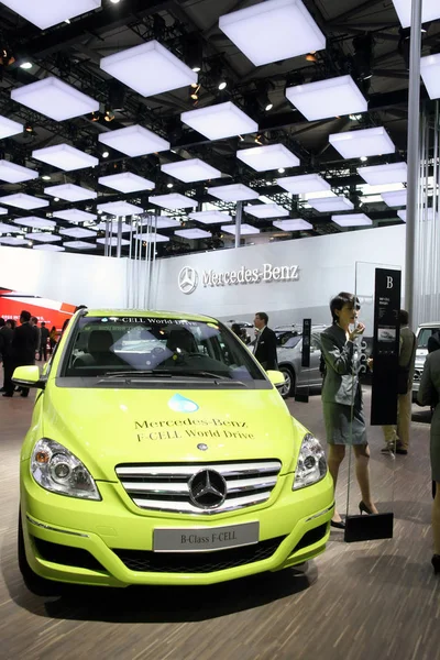 Mercedes Benz Třídy Cell Zobrazen Displeji Šanghaje International Automobilový Průmysl — Stock fotografie