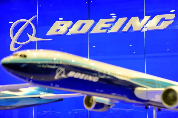 View Stand Boeing 14Th China Aviation Expo Beijing China September — Stock Photo, Image