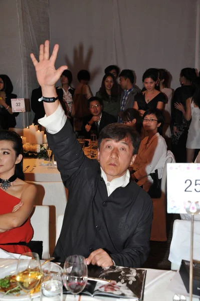 Front Right Hong Kong Kongfu Star Jackie Chan Chinese Actress — 스톡 사진