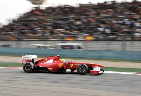 Scuderia Ferraris Förare Felipe Massa Brasilien Tävlar Formula One Kinesiska — Stockfoto