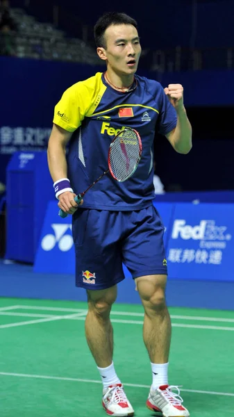 Chinas Pengyu Şangay Çin Kasım 2011 Çin Açık Badminton Turnuvasında — Stok fotoğraf