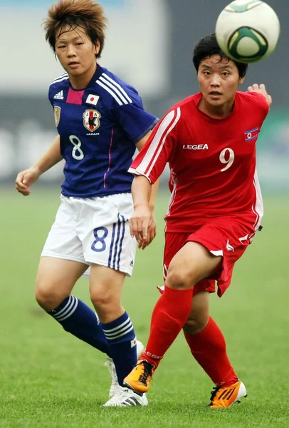 Japon Miyama Aya 2012 Londra Olimpiyatları Için Kuzey Kore Karşı — Stok fotoğraf