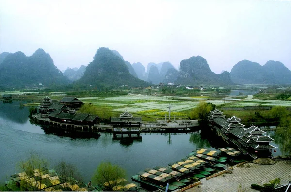 Blick Auf Den Lijiang Fluss Guilin Provinz Guangxi Südosten Chinas — Stockfoto