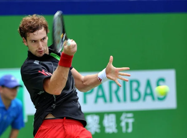 Ernests Gulbis Letonia Devuelve Una Oportunidad Contra David Nalbandian Argentina — Foto de Stock