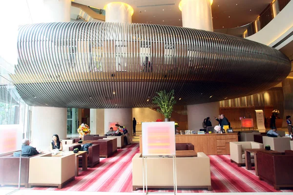 Widok Hol Hotelu Andaz Znajduje Się Xintiandi Szanghaj Chiny Października — Zdjęcie stockowe