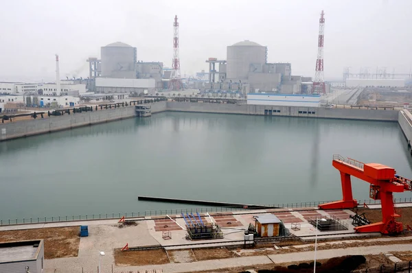 View Tianwan Nuclear Power Plant Lianyungang City East Chinas Jiangsu Stock Picture