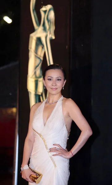 Hongkongse Actrice Carina Lau Afgebeeld Rode Loper Voorafgaand Aan 30E — Stockfoto