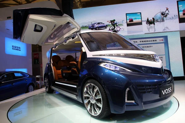 Changan Voss Mpv Concept Seen Display 14Th Shanghai International Automobile — Stock Photo, Image