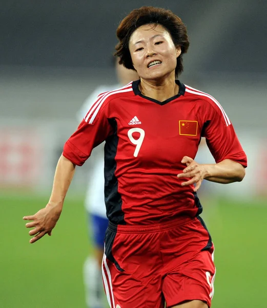 Chinas Yuan Raffigurato Durante Qualificazioni Del Calcio Femminile Asiatico Contro — Foto Stock