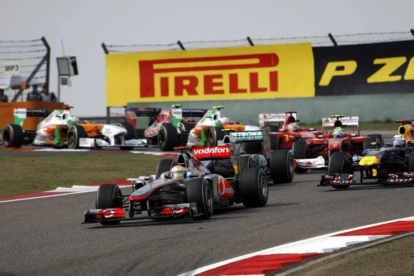 Coureurs Concurreren 2011 Formula One Chinese Grand Prix Het Shanghai — Stockfoto