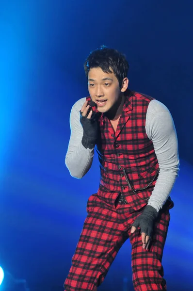 Chanteur Acteur Sud Coréen Jeong Hun Connu Sous Nom Rain — Photo