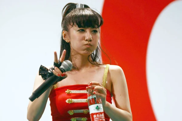 Japanska Sångare Tamaki Nami Pop Utför Hennes Konsert Japan Veckan — Stockfoto
