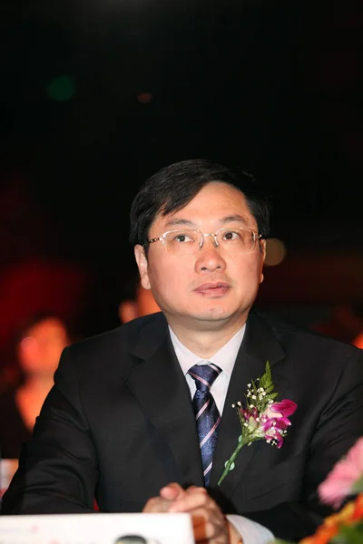 Yimin Kinas President Unicom Deltar Konferens Peking Kina Maj 2010 — Stockfoto