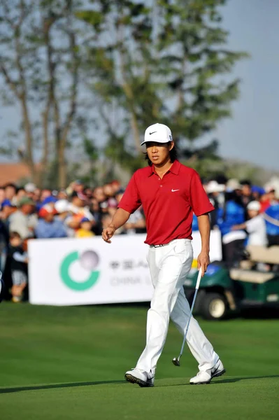 Anthony Kim Des États Unis Regarde Lors Dernière Ronde Tournoi — Photo