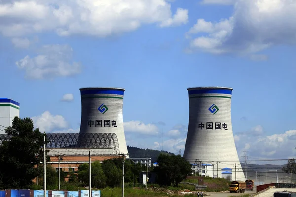 Widok Elektrowni Chiny Guodian Corp Spółka Dominująca China Longyuan Power — Zdjęcie stockowe