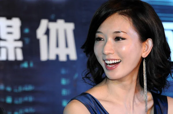 Tchajwanský Modelkou Herečkou Lin Chi Ling Účastní Tiskové Konferenci Filmu — Stock fotografie