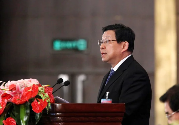 Chen Deming Ministro Del Commercio Della Cina Interviene 12Esimo China — Foto Stock