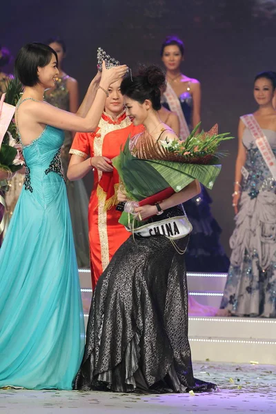 Liu Chen Wins Championship China Pageant Final 61St Miss World — Stock Photo, Image