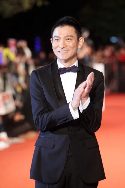 Cantante Actor Hong Kong Andy Lau Fotografiado Alfombra Roja Durante — Foto de Stock