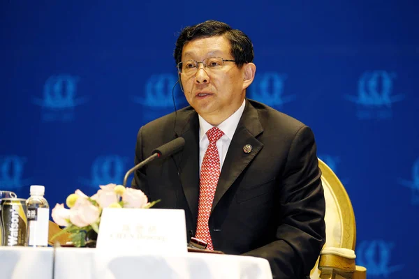 Chen Deming Pénzügyminiszter Kína Részt Vesz Fórum 2011 Boao Fórum — Stock Fotó