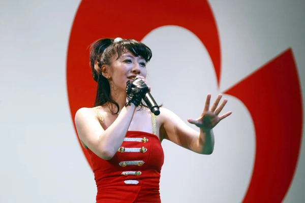 Cantora Japonesa Tamaki Nami Pop Apresenta Seu Concerto Durante Semana — Fotografia de Stock