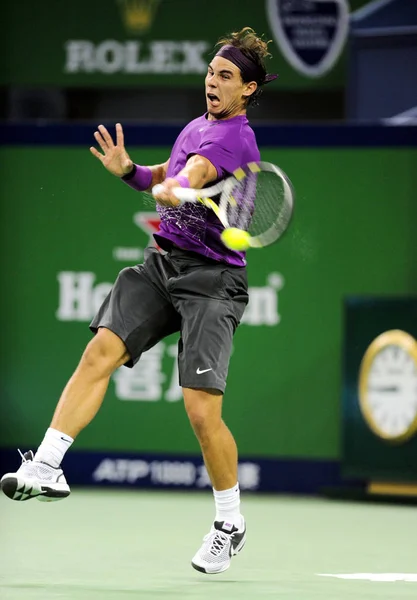 Spanya Rafael Nadal Florian Mayer Almanya Nın Karşı Bir Şans — Stok fotoğraf