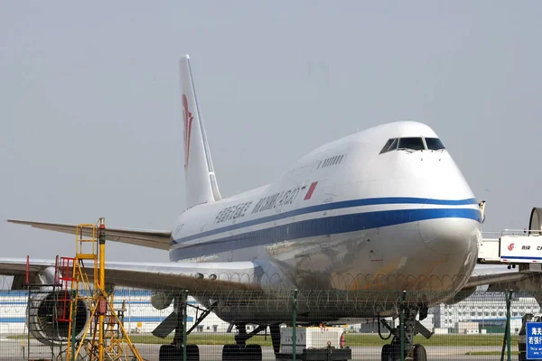 Aereo Air China Stato Visto Parcheggiato Presso Aeroporto Internazionale Capital — Foto Stock