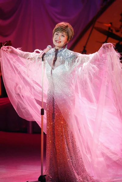 Cantora Japonesa Sachiko Kobayashi Apresenta Seu Concerto Taipei Taiwan Janeiro — Fotografia de Stock