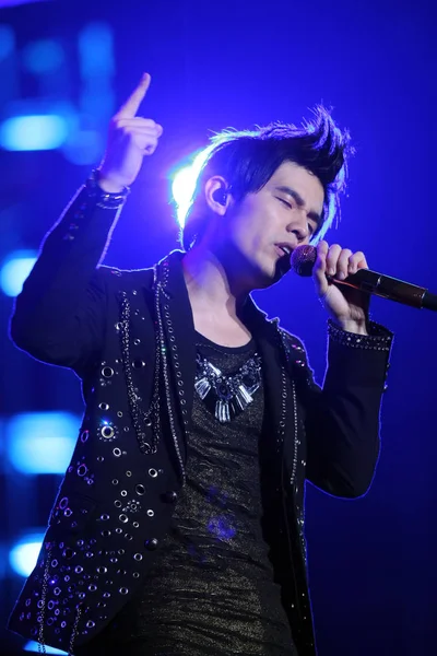 Taiwanees Pop Zangeres Jay Chou Presteert Zijn Solo Concert Tianjin — Stockfoto