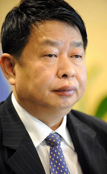 Chen Jingon Předseda Zijinského Dolování Viděn Během Fóra Xiamen Provincii — Stock fotografie