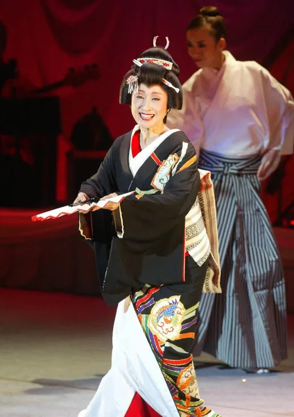 Japońska Piosenkarka Sachiko Kobayashi Wykonuje Jej Koncercie Taipei Taiwan Stycznia — Zdjęcie stockowe