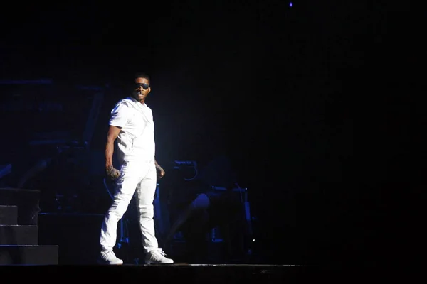 Usa Popový Zpěvák Usher Raymond Provádí Jeho Koncertě Pekingu Olympijské — Stock fotografie
