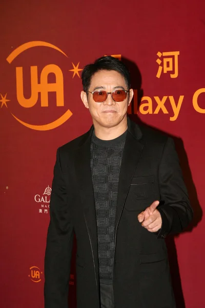 Star Del Kungfu Cinese Jet Partecipa Alla Cerimonia Premiere Del — Foto Stock