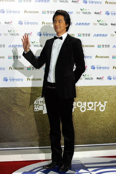 Acteur Sud Coréen Seong Sung Arrive Pour 27E Cérémonie Des — Photo