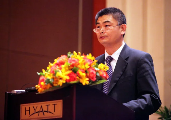 Wang Guiqing Vice Président Chambre Commerce Chinoise Pour Importation Exportation — Photo