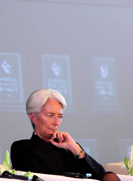 Christine Lagarde Managing Director Imf International Monetary Fund Attends International — Stock Photo, Image