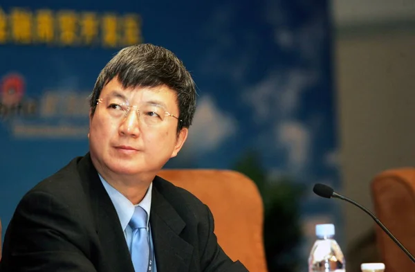 Zhu Min Deputy Governor Peoples Bank China Pboc Seen China — Stock Photo, Image