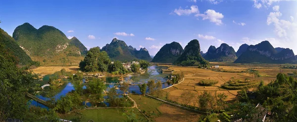 Landschap Van Jingxi County Baise City Zuid Chinas Guangxi Zhuang — Stockfoto