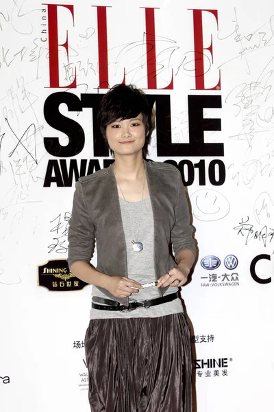 Temmuz 2010 Itibariyle Elle Style Awards Shanghai China Çinli Şarkıcı — Stok fotoğraf