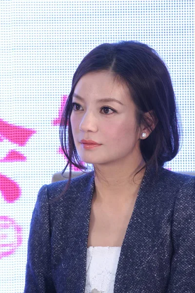 Chinas Actress Vicki Zhao Zhao Wei Pictured Press Conference Her — Stock Photo, Image
