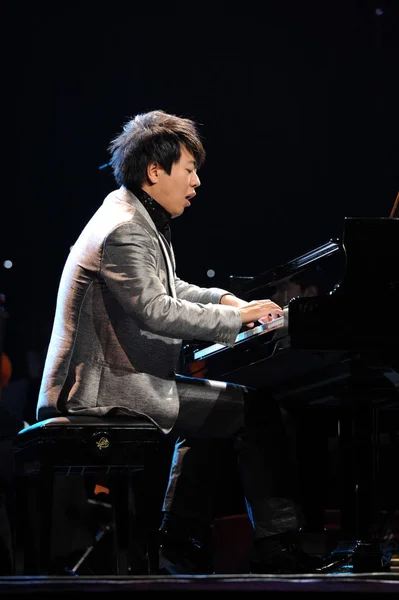 Pianista Chino Lang Lang Realiza Concierto Durante Gira Por China — Foto de Stock