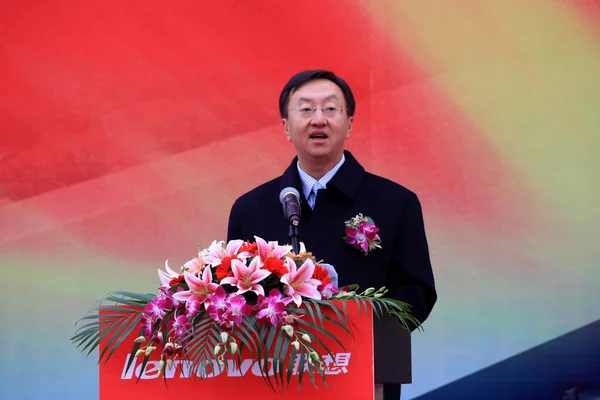 Qiao Song Senior Vice President Lenovo Group Speaks Opening Ceremony — Stock Photo, Image