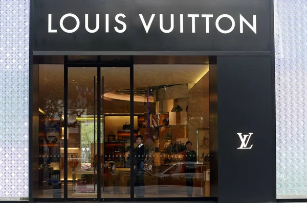 Флагманский Магазин Louis Vuitton Площади Липпо Шанхае Китай Мая 2010 — стоковое фото