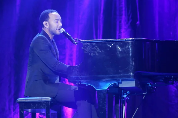 Singer John Roger Stephens Better Known John Legend Performs Booey — Stock Photo, Image