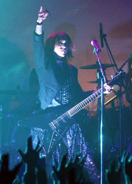 Guitarrista Sugizo Banda Japonesa Heavy Metal Japan Actúa Concierto Taipei — Foto de Stock