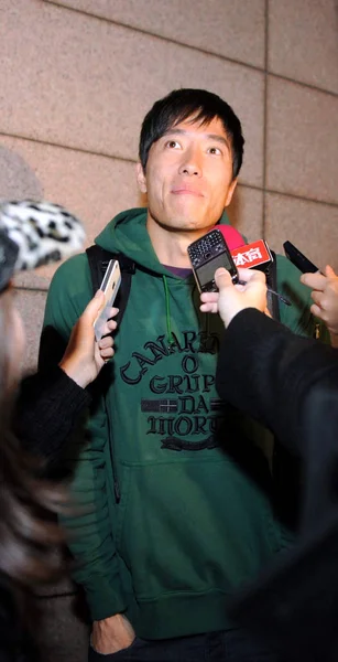 Der Chinesische Hürdenstar Liu Xiang Wird November 2011 Auf Dem — Stockfoto