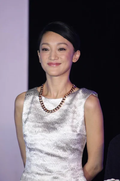 Chinese Actress Zhou Xun Poses Premiere Her New Film True — Stock Photo, Image