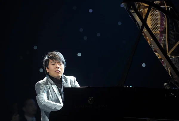 Pianista Chino Lang Lang Realiza Concierto Durante Gira Por China — Foto de Stock