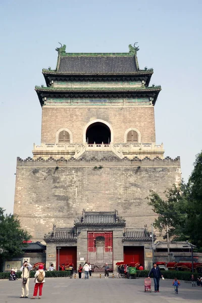 Över Klocktornet Peking Kina Oktober 2009 — Stockfoto