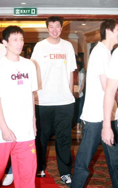 Joueur Basket Ball Chinois Wang Zhizhi Milieu Est Lors Gala — Photo